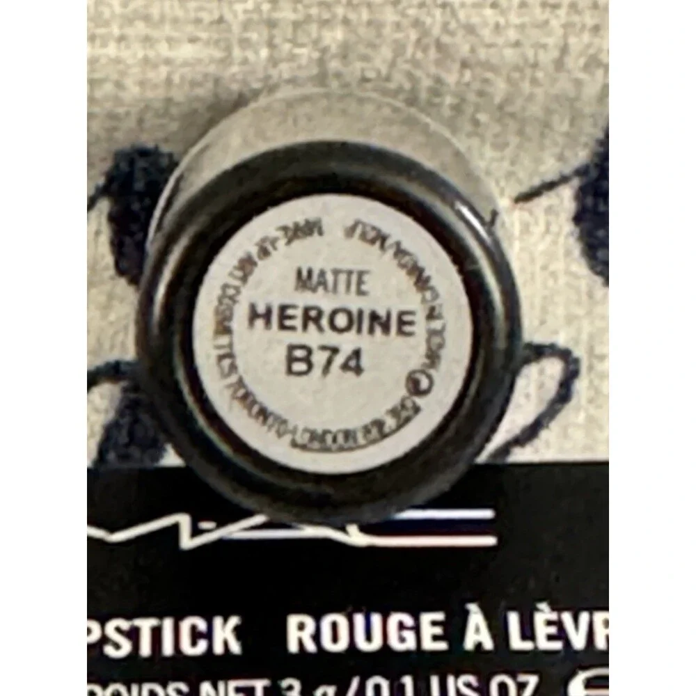 MAC Heroine B74 Matte Lipstick Original Formula Bright Purple - 0.1 oz - NIB